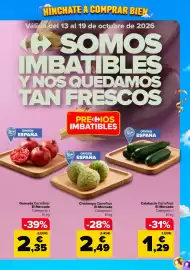 Folleto Carrefour Página 5: HINCHATE A COMPRAR BIEN Válido del 13 al 19 de octubre de 2026 SOMOS IMBATIBLES Y NOS QUEDAMOS