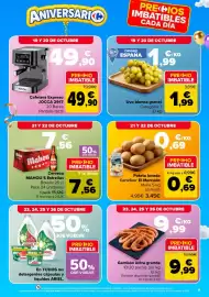 Folleto Carrefour Página 9: Mahou 5 Estrellas €7,56, Carrefour El Mercado Patata lavada €0,69