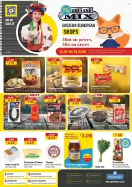 MyMINIMIX leaflet week 42 Page 1: Glazed Curd Snack €0,69, Cooksy Cabbage Rolls with Chicken €3,39
