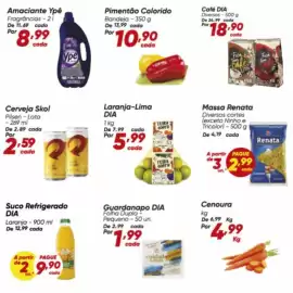 Tabloide Dia Página 5: Dia - guardanapo €1,99, Dia - suco refrigerado €29,90