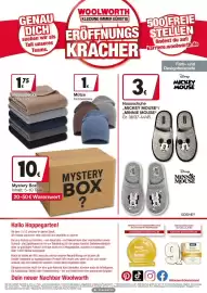 Woolworth Prospekt Seite 8: Mütze €1,00, Fleecedecke €1,75