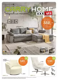 XXXLutz Prospekt Seite 1: Ecksofa €888,00, CARRYHOME Relaxsesselset €299,00