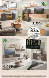 XXXLutz Prospekt Seite 6: Sideboard €2.999,00, Wohnwand €3.399,00
