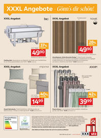 XXXLutz Prospekt woche 42 Seite 16: Hwp Chafing-dish €49,90, JOOP! Ösenvorhang €39,99