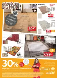 XXXLutz Prospekt woche 42 Seite 12: Schlossdiele „Eiche braun“ €39,90, Boxxx Handwebteppich €49,90
