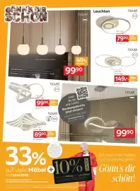 XXXLutz Prospekt woche 42 Seite 14: Novel Leuchte €99,90, Novel Leuchte €79,90