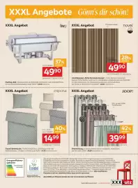 XXXLutz Prospekt woche 42 Seite 16: Hwp Chafing-dish €49,90, JOOP! Ösenvorhang €39,99