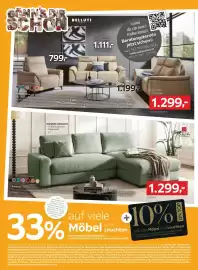 XXXLutz Prospekt woche 42 Seite 2: 3er-Ledersofa €1.299,00, Couchtisch €1.199,00