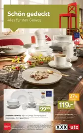 XXXLutz Prospekt Seite 1: SELTMANN WEIDEN Kombiservice, 30tlg. €119,00, Kombiservice „Savona uni“ €99,90