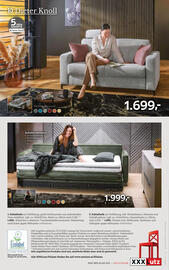 XXXLutz Prospekt Seite 16: Schlafsofa €1.999,00, Dieter Knoll Schlafsofa €1.699,00