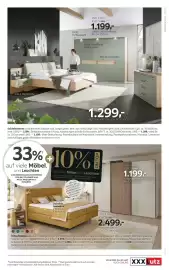 XXXLutz Prospekt Seite 13: Drehtürenschrank €1.199,00, Bettanlage €1.299,00