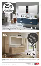 XXXLutz Prospekt Seite 15: Waschtischkombination €1.349,00, Spiegelschrank €629,00