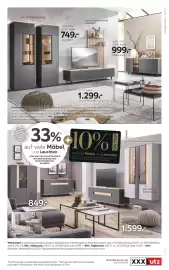 XXXLutz Prospekt Seite 9: Vitrine €749,00, Highboard €849,00