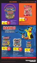 Catalogue Intermarché Hyper page 31: HARIBO Halloween Mix €4,89, HARIBO MÉGA-FÊTE SURPRISE €2,94