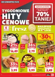 Kaufland gazetka tydzień 42 Strona 10: Kieszeń z kurczakiem €3,99, Zielone pepperoni z serkiem €3,99