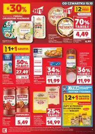 Kaufland gazetka tydzień 42 Strona 11: Sos boloński Pudliszki €5,49, Krewetki surowe obrane z ogonkami Myfood €27,49