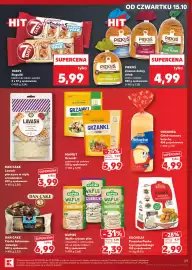 Kaufland gazetka tydzień 42 Strona 29: Chleb Zawsze dobry z jogurtem Piekuś €4,99, Chleb tostowy brioche Oskroba €4,99