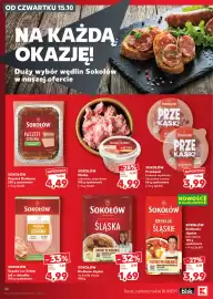 Kaufland gazetka tydzień 42 Strona 36: Przekąski kiełbasa myśliwska Sokołów €3,99