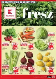 Kaufland gazetka tydzień 42 Strona 4: Włoszczyzna polska €5,99, Sałata lodowa polska K-Stąd Takie Dobre €3,49