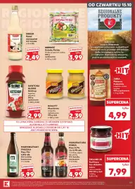Kaufland gazetka tydzień 42 Strona 43: Żurek staropolski Mosso €2,49, Krówka Polska Smaki grójeckich sadów Jedność €3,99