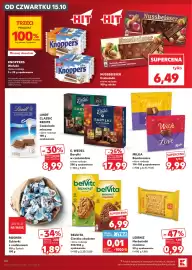 Kaufland gazetka tydzień 42 Strona 46: Czekolada mleczna Lindt Classic Recipe €8,99, Bomboniera Milka €9,99