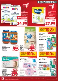 Kaufland gazetka tydzień 42 Strona 57: Formuła na bazie mleka 2 HiPP Combiotik €34,99, Kleik ryżowy Nestlé €14,99