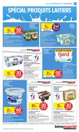 Catalogue Intermarché page 13: Yoplait Perle de Lait €3,38, ACTIVIA Yaourt aux probiotiques €1,59