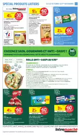 Catalogue Intermarché page 15: RichesMonts Raclette €2,08, PRÉSIDENT la Bûche Fondante €0,82