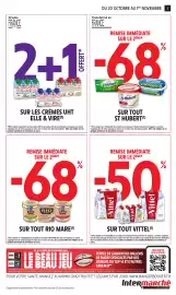 Catalogue Intermarché page 3: Elle & Vire Crèmes UHT €1,93, Vittel