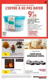 Catalogue Intermarché page 31: Mesa Bella 20 Serviettes Jack O'Lantern €2,10, FLEURS ARTIFICIELLES AUTOMNALES €9,99