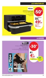 Catalogue Bi1 page 23: TRISTAR AIRFRYER DUALZONE €49,99, DIM COLLANT BODY TOUCH €4,83