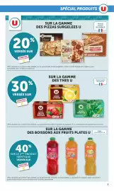 Catalogue Bi1 page 3: U Pizzas surgelées €5,00, Thés U €1,90
