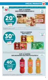 Catalogue Bi1 | Les produits U à prix bas page 3: U Pizzas surgelées €5,00, Thés U €1,90
