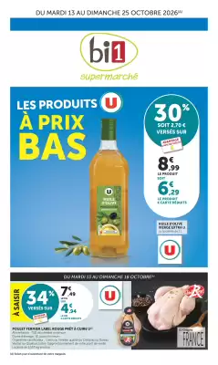Bi1 | Les produits U à prix bas (valable jusqu'au 25-10)