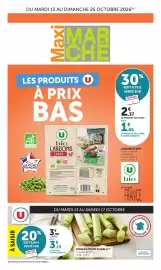 Catalogue Maximarché page 1: Lardons u bio €1,65, Poireau coupe filiere u €3,19