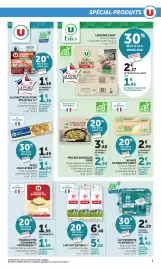 Catalogue Maximarché page 3: Beurre de baratte U BIO €2,39, U LAIT UHT ENTIER €5,18