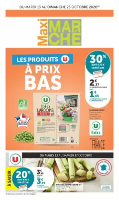 Maximarché | Les produits U à prix bas (valable jusqu'au 25-10)