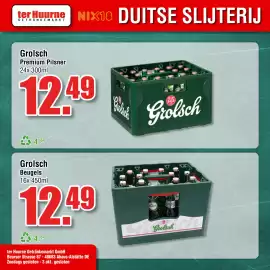 Ter Huurne Holland Markt folder Pagina 11: Grolsch Premium Pilsner €12,49, Grolsch Beugels €12,49