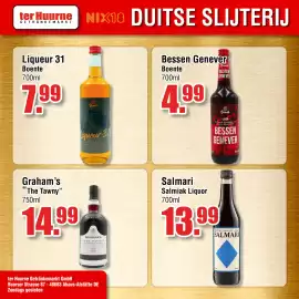 Ter Huurne Holland Markt folder Pagina 16: Graham's The Tawny €14,99, Boente Liqueur 31 €7,99