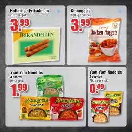 Ter Huurne Holland Markt folder Pagina 3: Yum Yum Noodles €0,49, Diepvries frikandellen €3,99