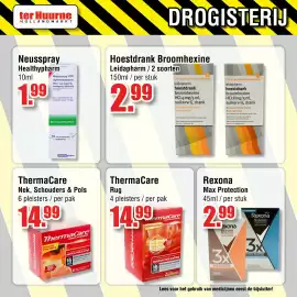 Ter Huurne Holland Markt folder Pagina 7: Thermacare nek, schouders & pols €14,99, Thermacare rug €14,99