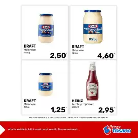 Volantino Iper Tosano settimana 42 Pagina 3: Heinz Ketchup topdown €2,95, Kraft Maionese €4,60