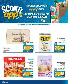 Volantino Iperal Pagina 25: Burro Delebio Latteria Sociale Valtellina, Pizza la numero uno Italpizza margherita