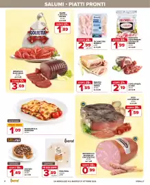 Volantino Iperal Pagina 6: Prosciutto cotto premium Gardani €1,99, Pinsa Iperal rotonda €3,89