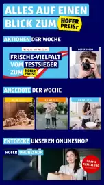 Hofer Flugblatt woche 42 Seite 2: ALLES AUF EINEN HOFER BLICK ZUM PREIS, AKTIONEN DER WOCHE FR. 16.10. BIS DO. 22.10