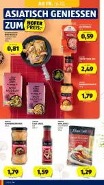 Hofer Flugblatt woche 42 Seite 24: Shan'shi Chili Sauce süß €1,59, Shan'shi Bohnenkeimlinge €1,79