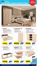 Hofer Flugblatt woche 42 Seite 51: Kleiderschrank Zirbe €899,00, Nachtkästchen Zirbe €199,00