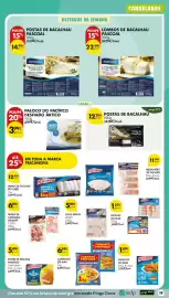 Folheto Pingo Doce semana 42 Página 23: Postas de bacalhau pingo doce €12,29, Paloco do pacífico desfiado ártico €3,99