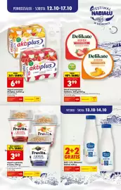 Biedronka gazetka tydzień 42 Strona 3: Kefir 1,5% Mleczna Dolina €2,29, Jogurt owocowy Aktiplus €6,49