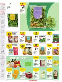 Folheto Continente semana 42 Página 8: ÍNDICE D ME WD مد 1,29€ 1.19€ ESPINAFRE BABY LEAF CONTINENTE EMB.: 170 G 7€/KG UNID